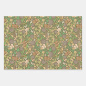 Moederdag White Butterflies Oranje Flowers Inpakpapier Vel (Voorkant 2)