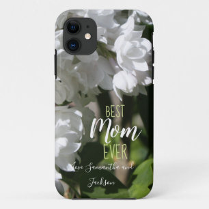 Moederdag White Lilacs Best Mam Ever Case-Mate iPhone Case