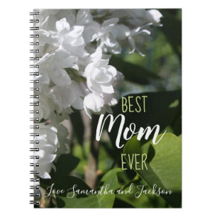 Moederdag White Lilacs Best Mam Ever Notitieboek