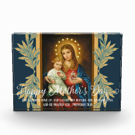 moederdag White Overlay |Immaculeer Mary Jesus Fotoblokken