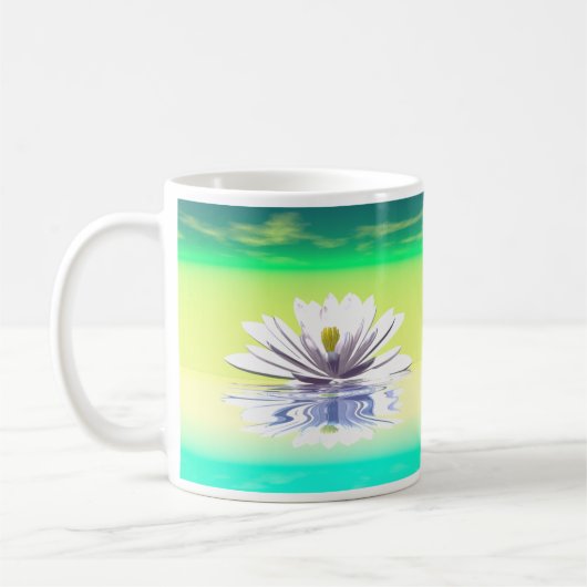 Moederdag White Water Lily Koffiemok (Links)