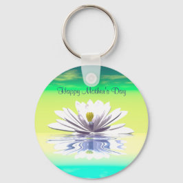 Moederdag White Water Lily Sleutelhanger