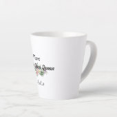 Moederdag wilde bloem Dankbaarheid Latte Mok (Rechterhoek)