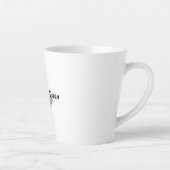 Moederdag wilde bloem Dankbaarheid Latte Mok (Rechts)