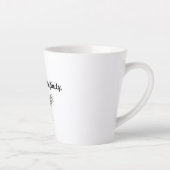 Moederdag wilde bloem Dankbaarheid Latte Mok (Rechts)