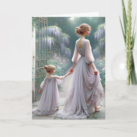 Moederdag Wisteria Garden Kaart (Voorkant)