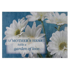 Moederdag Witte Daisies Tuin van Liefde Blauwe Hem Snijplank