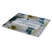 Moederdag Witte Daisies Tuin van Liefde Blauwe Hem Snijplank (Hoek)