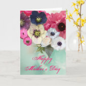 MOEDERDAG WITTE PINKROSSEN EN ANEMONSENSTROMEN KAART (Gele Bloem)