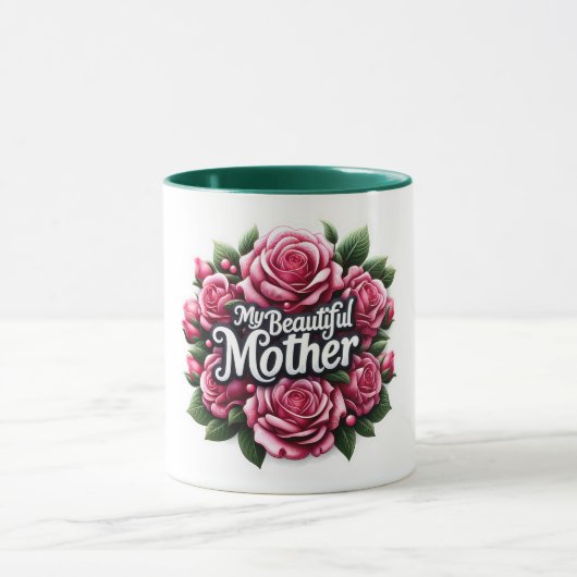 Moederdag woorden "mijn mooie moeder" mok (Midden)