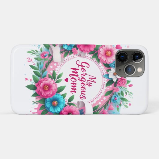 Moederdag woorden "Mijn prachtige moeder" Case-Mate iPhone Case (Achterkant (horizontaal))