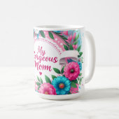 Moederdag woorden "Mijn prachtige moeder" Koffiemok (Voorkant rechts)