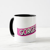 Moederdag woorden "prachtig" mok (Voorkant links)