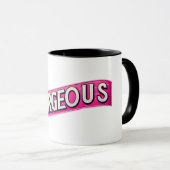 Moederdag woorden "prachtig" mok (Voorkant rechts)