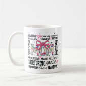 Moederdag Word Art Koffiemok (Links)