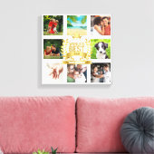 Moederdag Worlds Best Mam Family Photo Collage Canvas Afdruk (Insitu (Woonkamer))