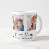 Moederdag World's beste mam 3 foto's Grote Koffiekop (Voorkant rechts)