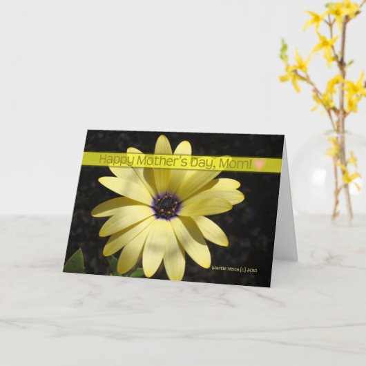 Moederdag - Yellow Daisy (2) - Kaart - Aanpassen (Gele Bloem)