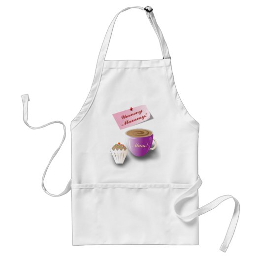 moederdag Yummy Mummy Standaard Schort (Voorkant)