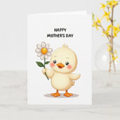 Moederdag Zachte Madeliefjes Kaart (Gele Bloem)