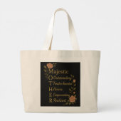Moederdag zak grote tote bag (Achterkant)