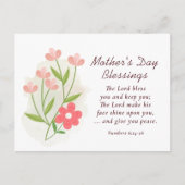 Moederdag Zegeningen Bijbelvers Christelijk Briefkaart (Voorkant)