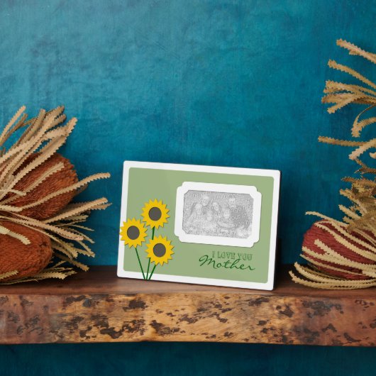Moederdag Zonbloemen Fotoplaat (Zijkant)