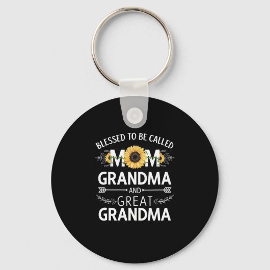 Moederdag zonder naam mam oma Grea Sleutelhanger (Voorkant)
