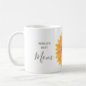 Moederdag Zonnebloem Beste Moeder van de Wereld Koffiemok (Links)