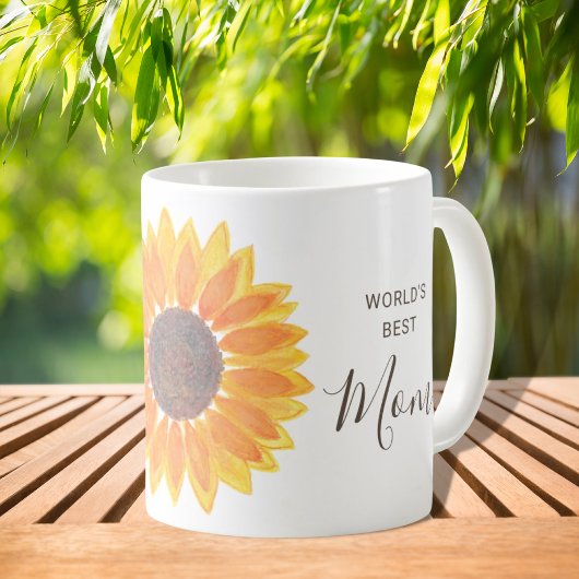 Moederdag Zonnebloem Beste Moeder van de Wereld Koffiemok