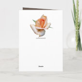 Moederdag zonnebloem en aangepaste tekst kaart (Achterkant)