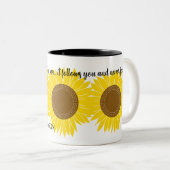 Moederdag Zonnebloem Gepersonaliseerd koffie Mok (Voorkant rechts)