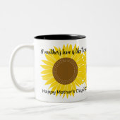 Moederdag Zonnebloem Gepersonaliseerd koffie Mok (Links)