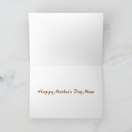 Moederdag Zonnebloem Kaart (Binnen)