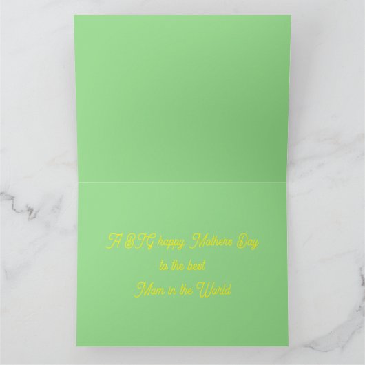 Moederdag Zonnebloemen Aangepaste Kaart (Binnen)