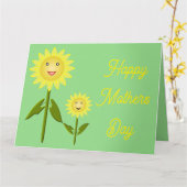 Moederdag Zonnebloemen Eigen Kaart (Gele Bloem)