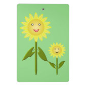 Moederdag zonnebloemen gevild mini klembord (Achterkant)