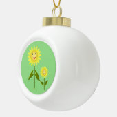 Moederdag Zonnebloemen Keramische Bal Ornament (Rechts)