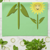 Moederdag Zonnebloemen Theedoek (Gevouwen)