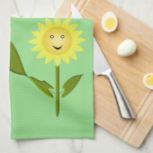 Moederdag Zonnebloemen Theedoek (Quarter Fold)