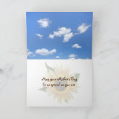 Moederdag Zonnebloemveld Kaart (Binnen)