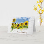 Moederdag Zonnebloemveld Kaart (Gele Bloem)