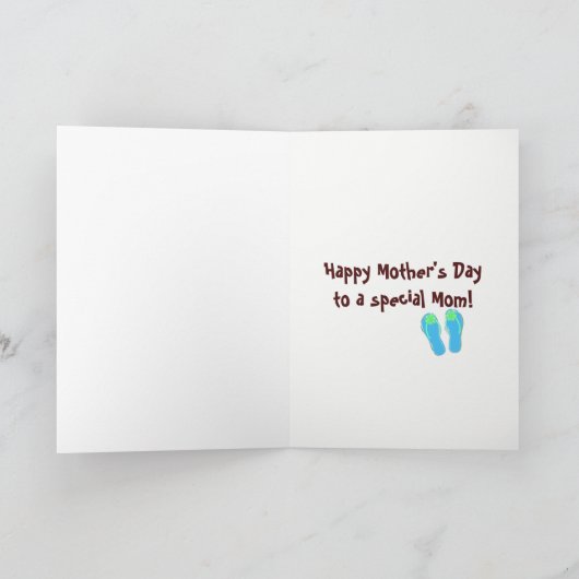 Moederdag zonnebril op ananas kaart (Binnen)