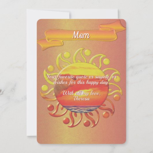 Moederdag Zonsondergang 2443 (Achterkant)