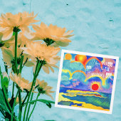 Moederdag zonsondergang kaart