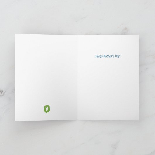 Moederdag - Zwaarste baan ter wereld Bedankkaart (Binnen)