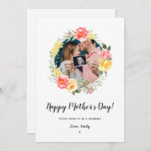 moederdag Zwangerschap baby Aankondiging Bloemen (Voorkant / Achterkant)