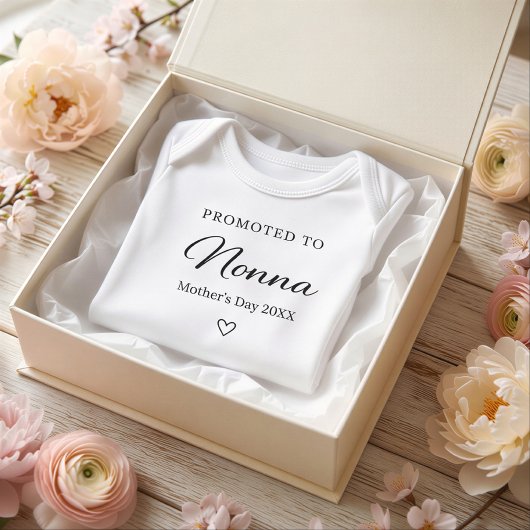 Moederdag zwangerschap onthulling cadeau voor Nonn Romper