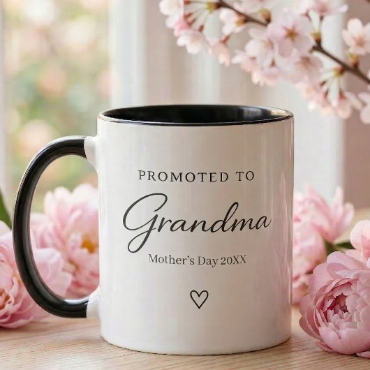 Moederdag zwangerschap onthulling cadeau voor oma mok
