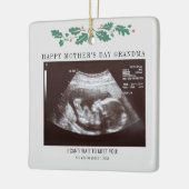 Moederdag Zwangerschap Ultrageluid Foto grootmoede Keramisch Ornament (Links)